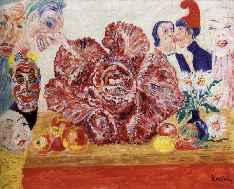 James Ensor Red Cabbage and Masks